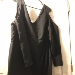 Plus Size Cold Shoulder Dress